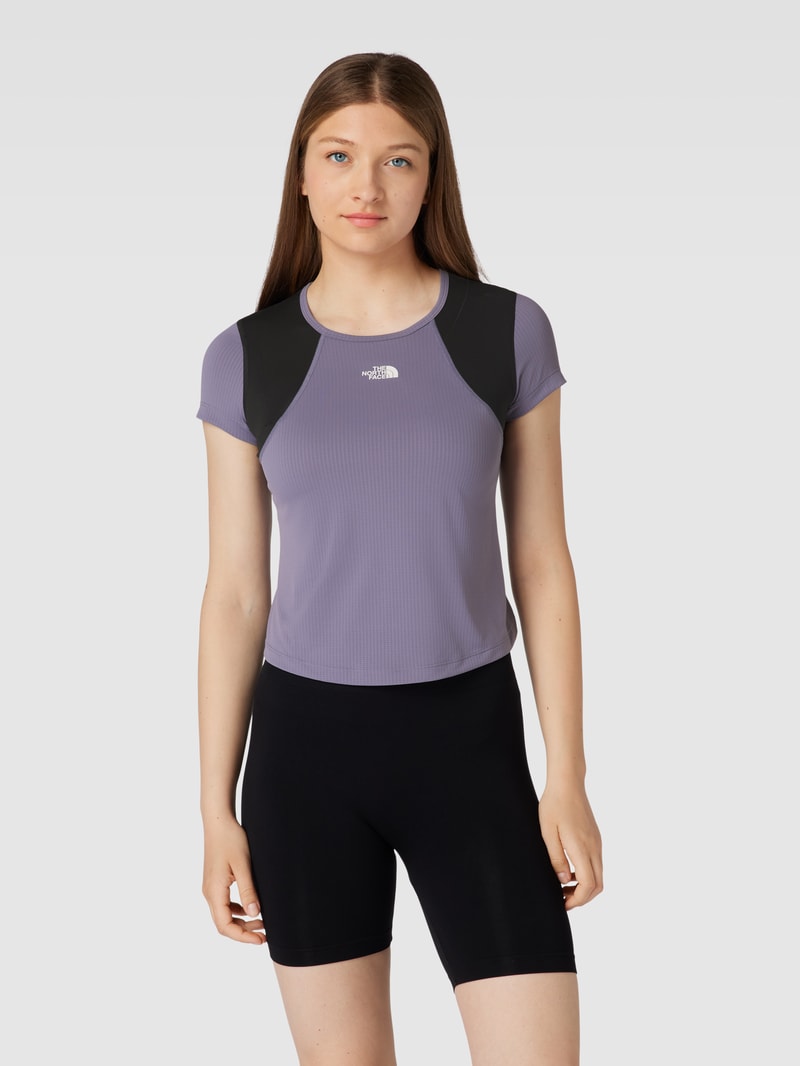T-Shirt mit Label-Print Modell 'LIGHTBRIGHT' in schwarz