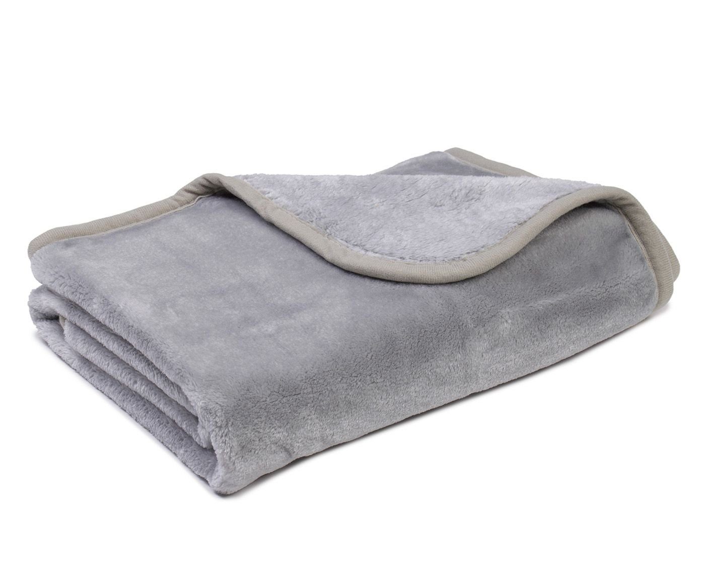 Bettdecke + Topper, Decke, Gözze, Füllung: GÖZZE Decke PREMIUM CASHMERE silber (BT 100x75 cm) BT 100x75 cm Wohndecke Decke Kuscheldecke Sofadecke Couchdecke