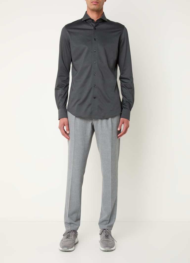 Profuomo Slim fit košulja s izrezanim ovratnikom