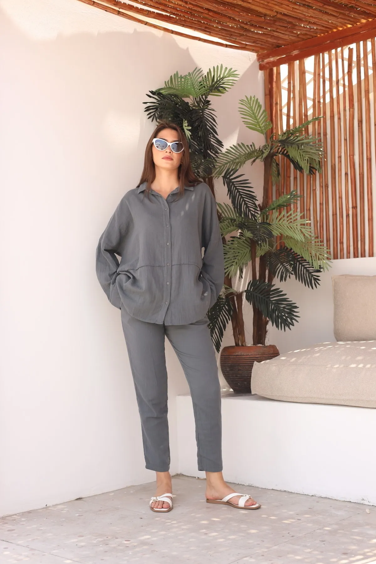 Laluvia  Zweiteiler - Grau - Regular Fit