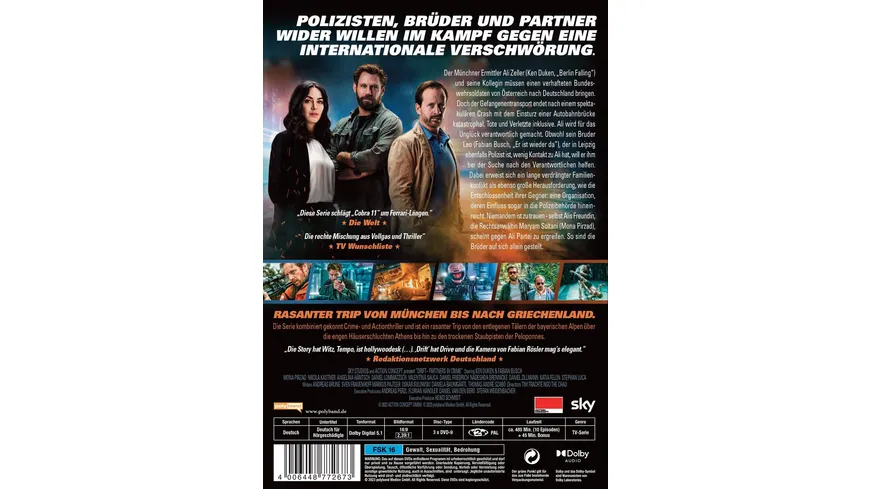 Drift - Partners in Crime. Die kompletten Staffeln 1 + 2  [3 DVDs]
