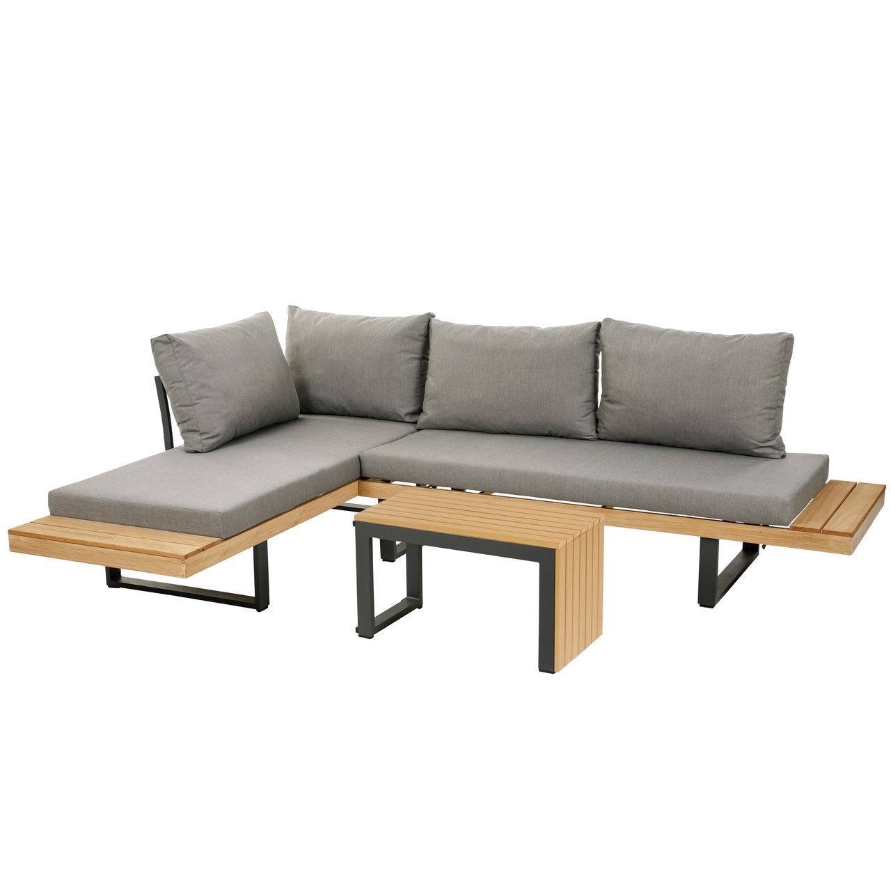 greemotion Lounge-Set Lana, 3-tlg. Aluminium Garten-Ecksofa-Set