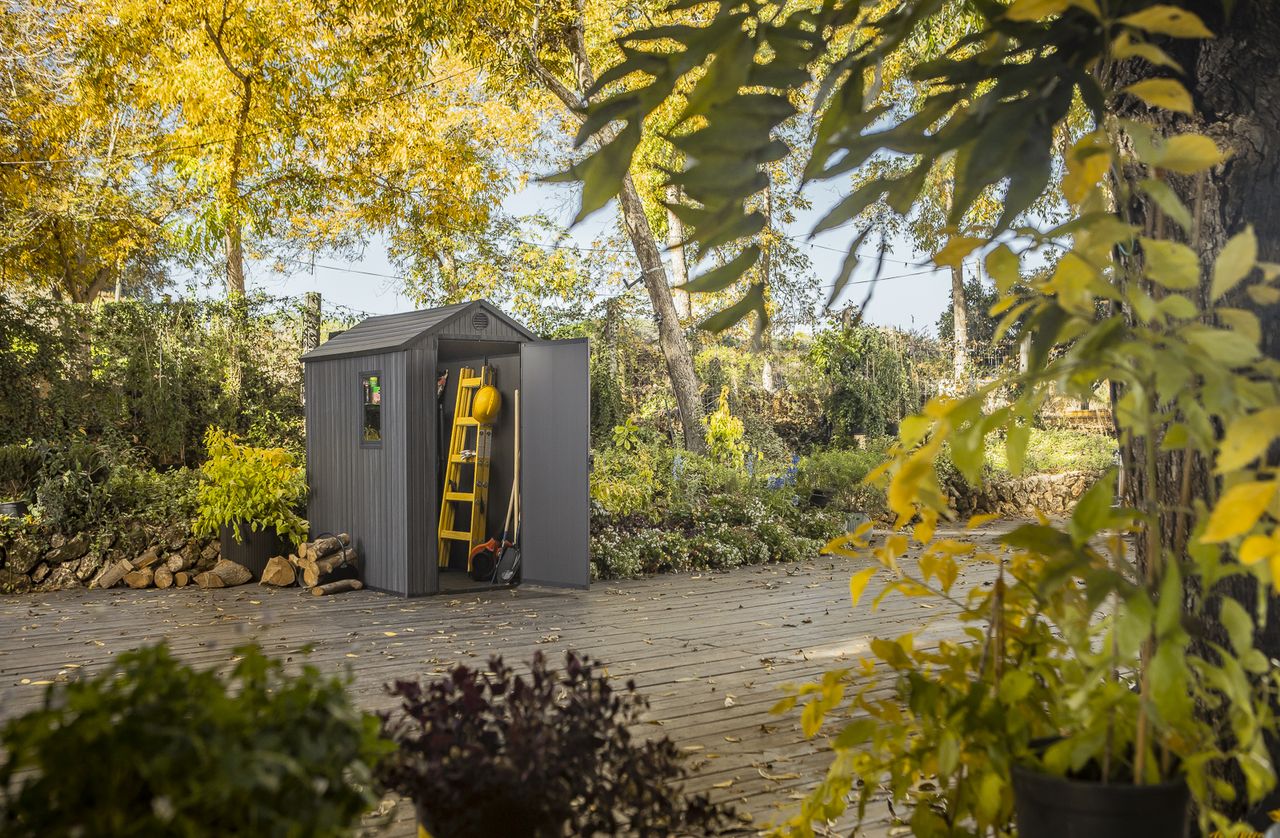 Keter Gartenhaus Darwin 4x6 Gartenkiste Aufbewahrungskiste