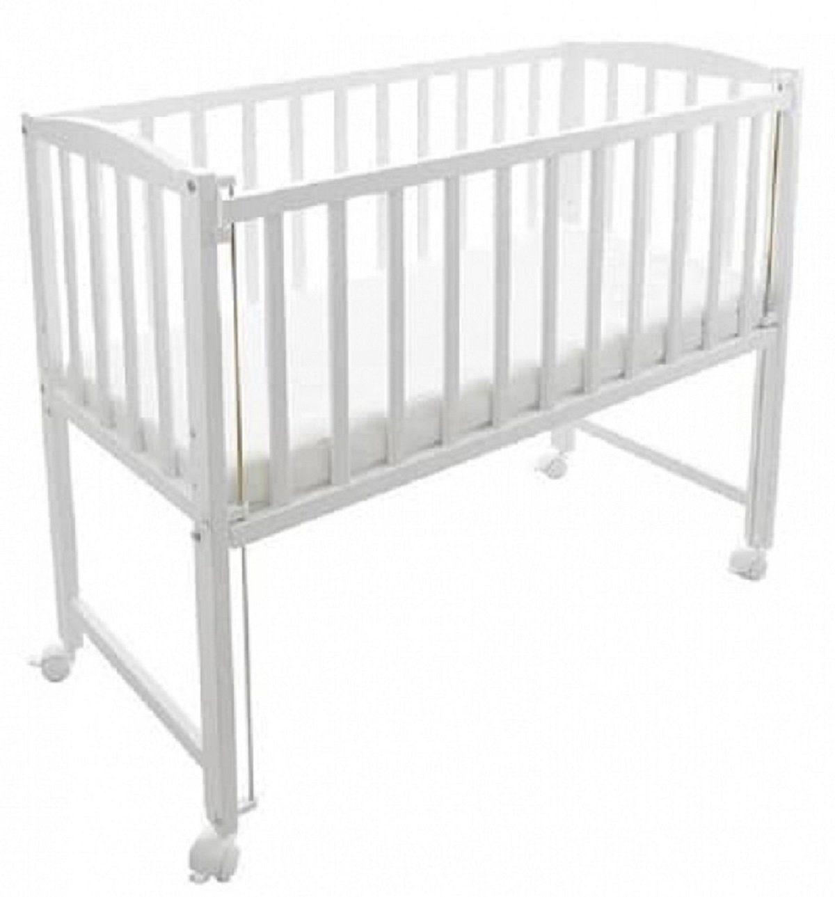 Babyhafen Beistellbett Stubenbett 3in1 Babybett mit Matratze Rollen, inkl. Matratze, Rollen