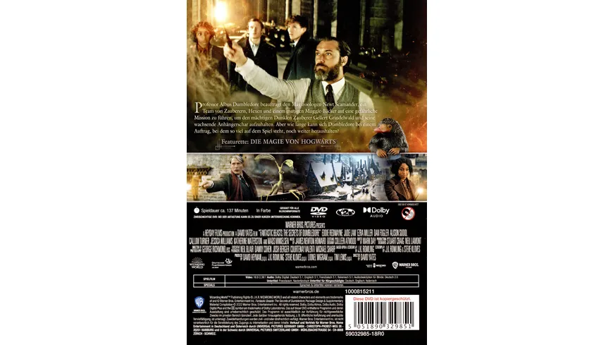 Phantastische Tierwesen: Dumbledores Geheimnisse
