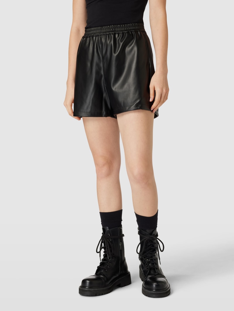 Shorts in Leder-Optik Modell 'ANDY' in black