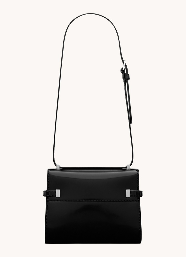Μίνι τσάντα ώμου Saint Laurent Manhattan από δέρμα μοσχαριού