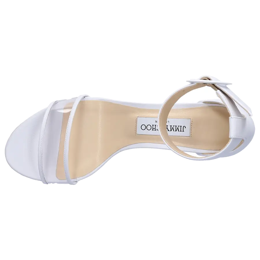 Jimmy Choo - Sandalen JAIME Nappaleder PVC weiß - weiß