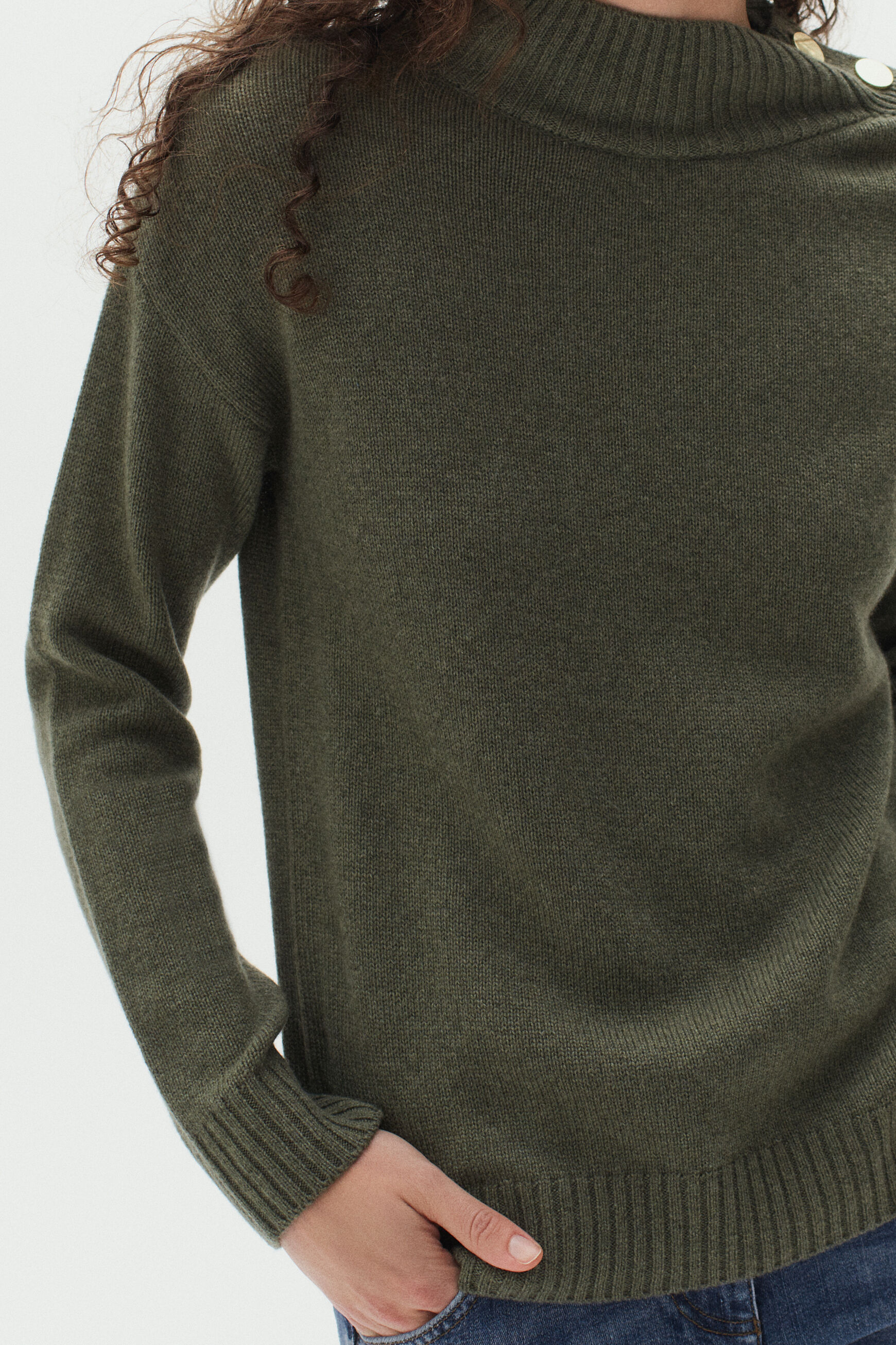 pull martin vert kaki femme