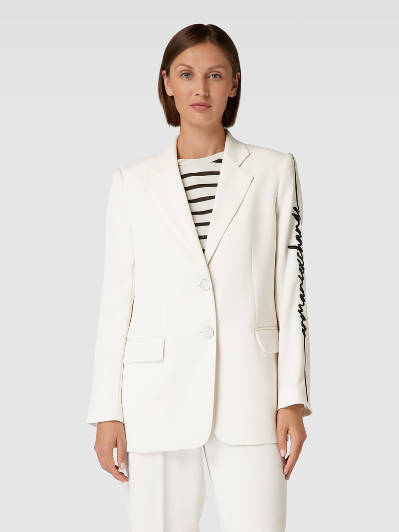 Blazer mit Pattentaschen in ecru