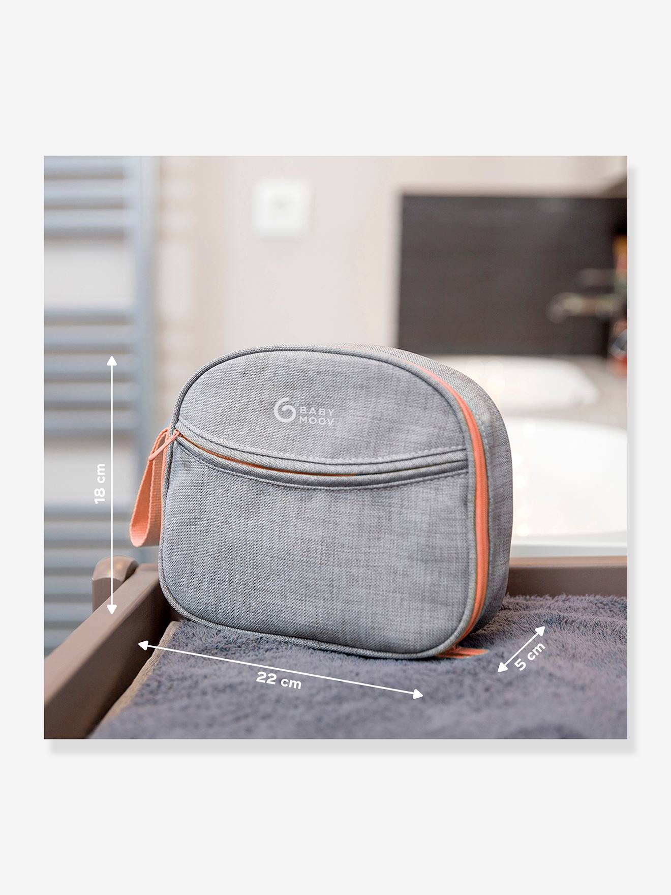 Trousse de Soin Compacte Grise 9 Accessoires Inclus BABYMOOV gris/bleu