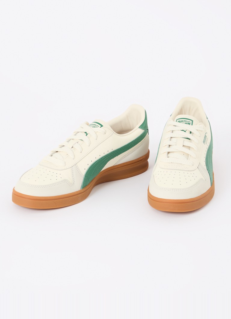 Skórzane buty sportowe Puma Indoor OG z detalami ze zamszu