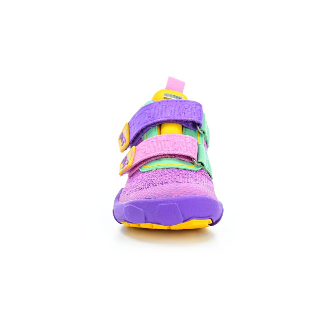 Affenzahn Lowboot Knit Happy Creative Tucan lila Barfußschuhe