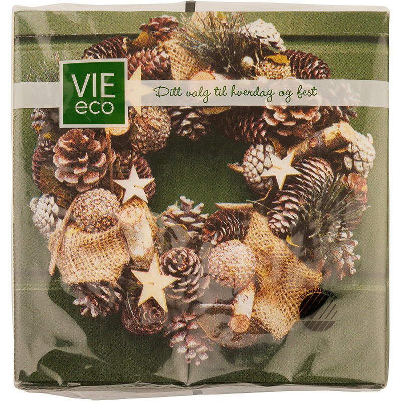 Vie Eco Servietter 20-pk 33x33 cm, julemotiv