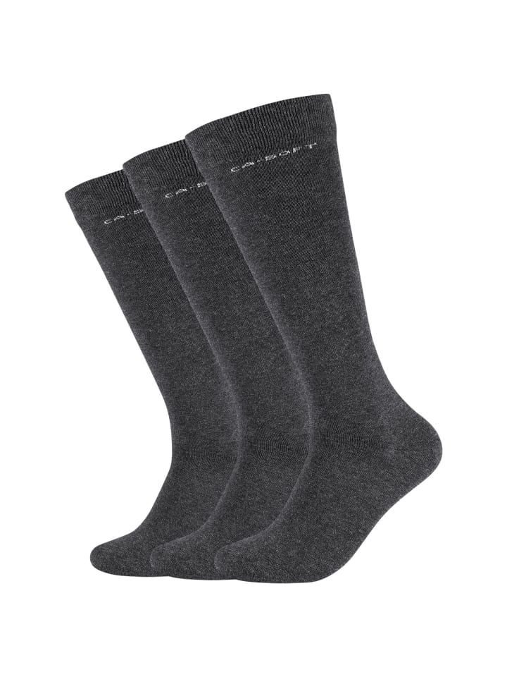 camano Kniestrümpfe 3er Pack ca-soft in anthracite melange günstig kaufen