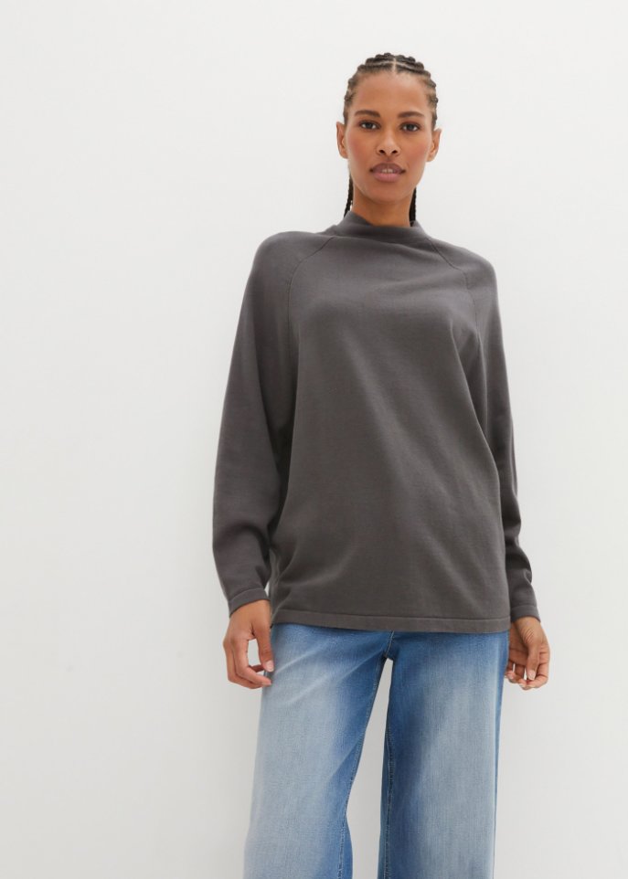 Pullover mit Stehkragen