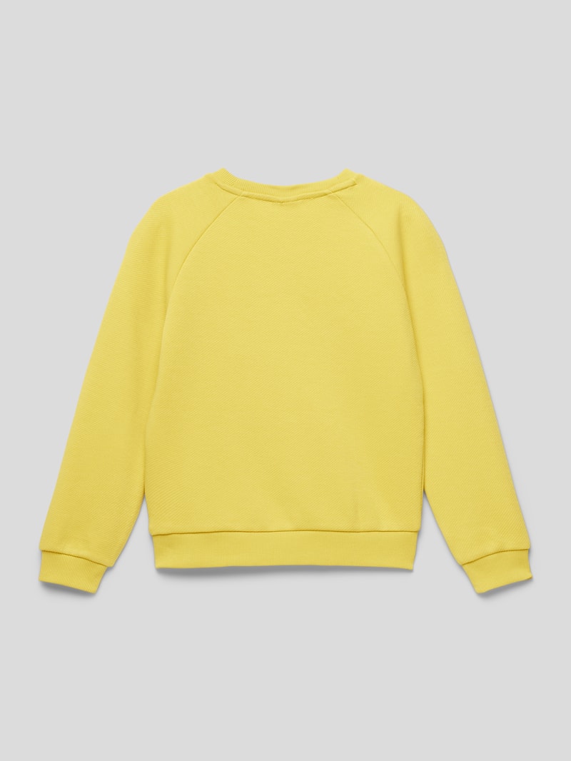 Sweatshirt mit Brusttasche in senfgelb