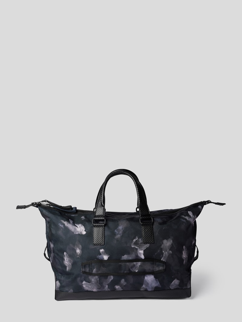 Weekender mit Camouflage-Muster in schwarz