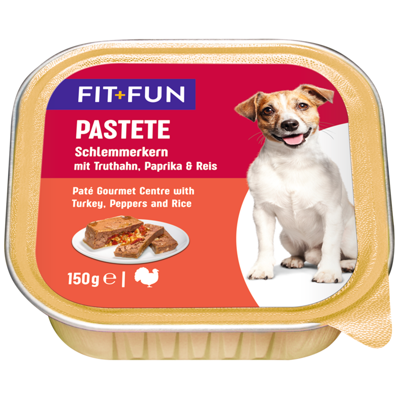 FIT+FUN Hundenassfutter FIT+FUN Pastete Schlemmerkern 11x150g