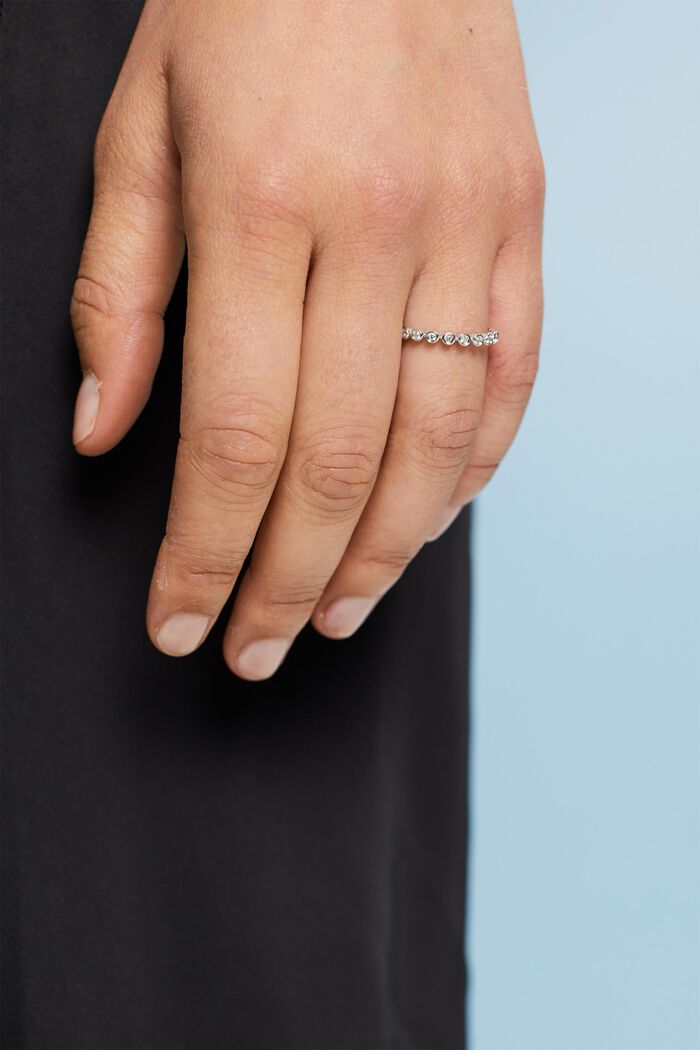 Zirkoniaring aus Sterlingsilber