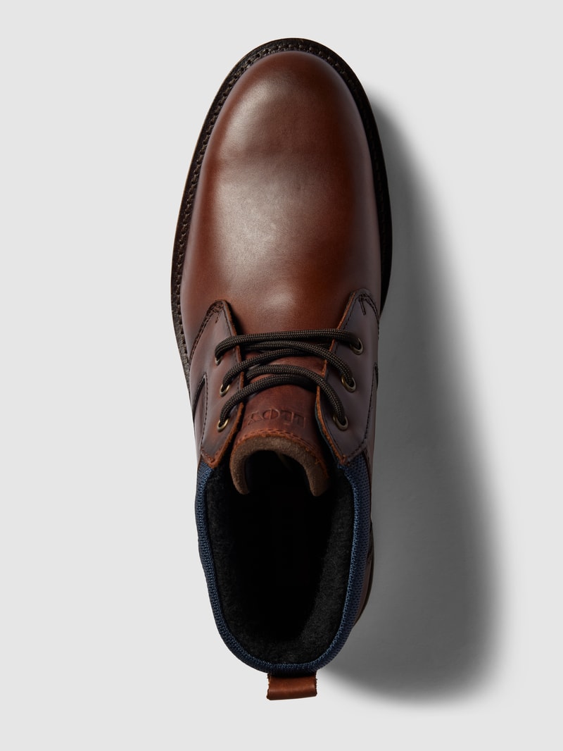 Schuhe aus Leder Modell 'VISBY' in dunkelbraun