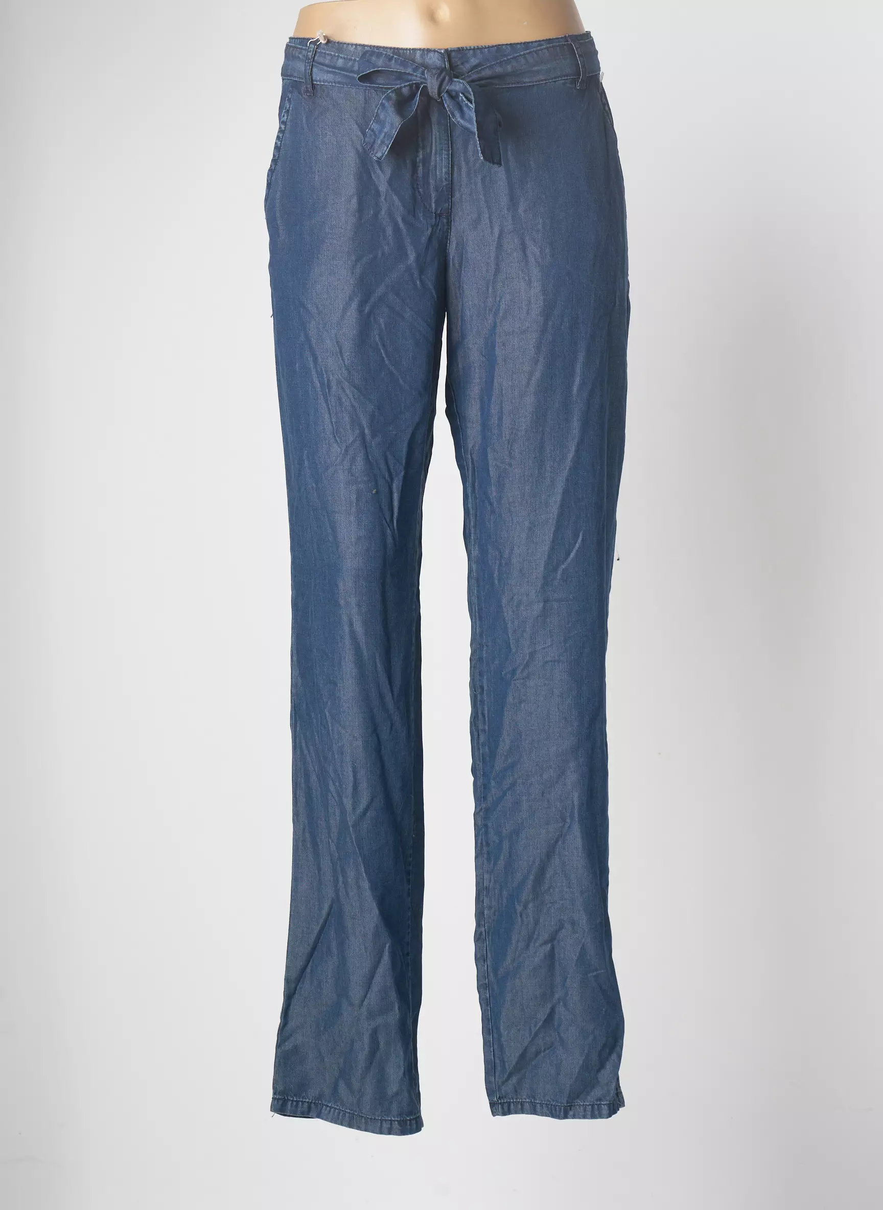 Les P Tites Bombes Pantalons Chino Femme couleur bleu