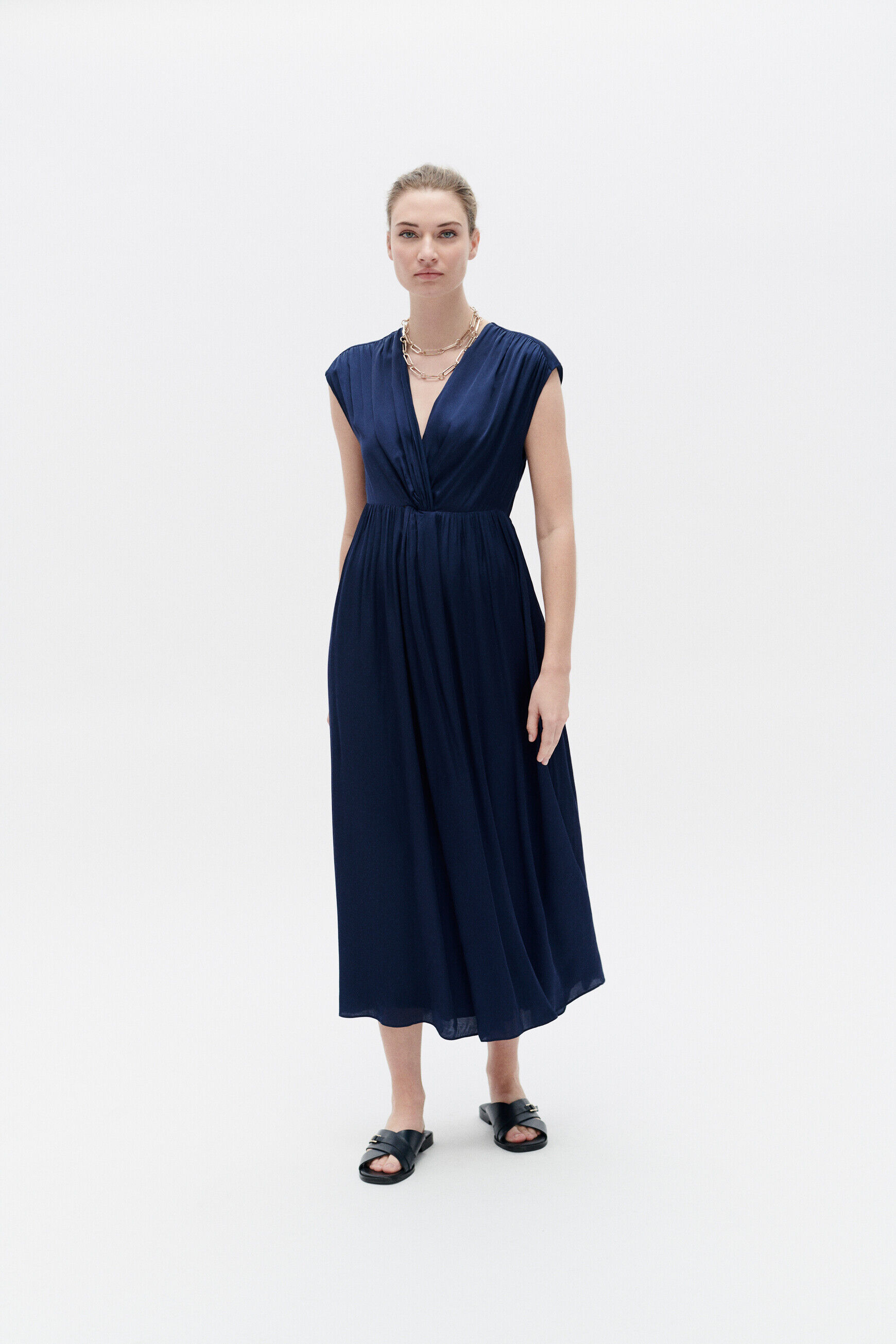 Robe raria bleu marine femme
