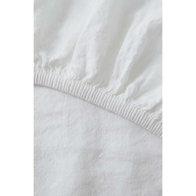 Drap housse Lin et Coton Bio 1 personne