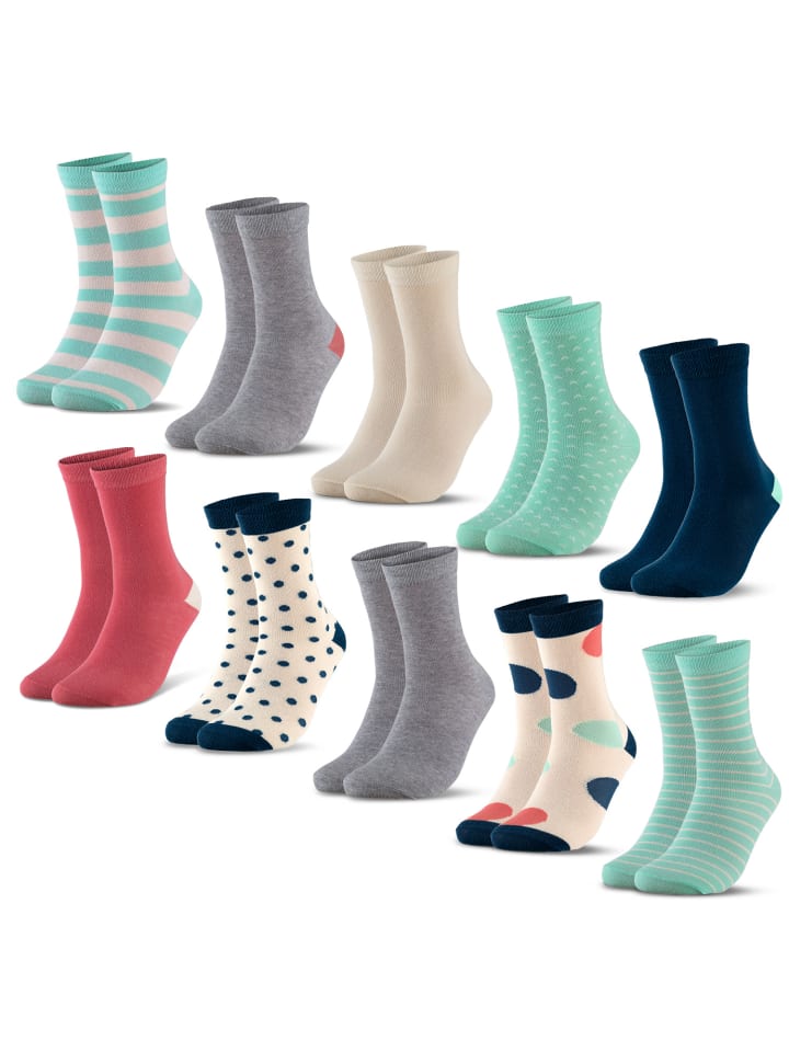 Occulto 10er Pack Bunte Socken Estilo in Mint günstig kaufen
