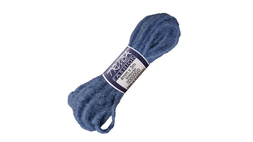 TRUBA Wollkordel 100%-Natur royalblau 3 m royalblau
