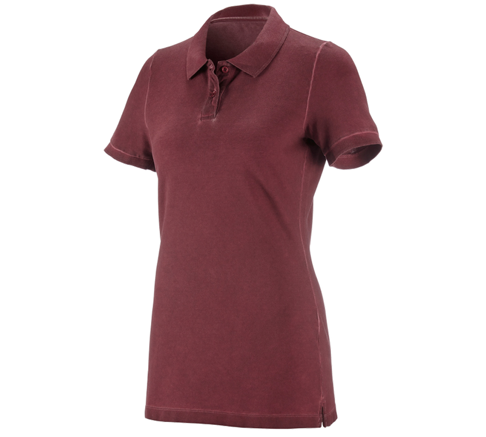 e.s. Polo-Shirt vintage cotton stretch, Damen