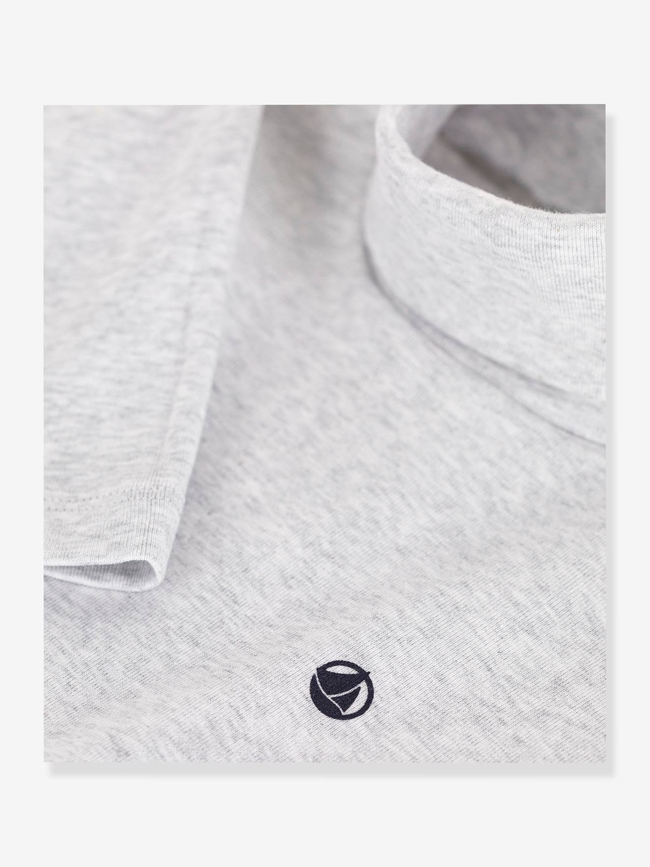 Petit Bateau Kinder Rollkragenshirt PETIT BATEAU, Bio-Baumwolle - grau