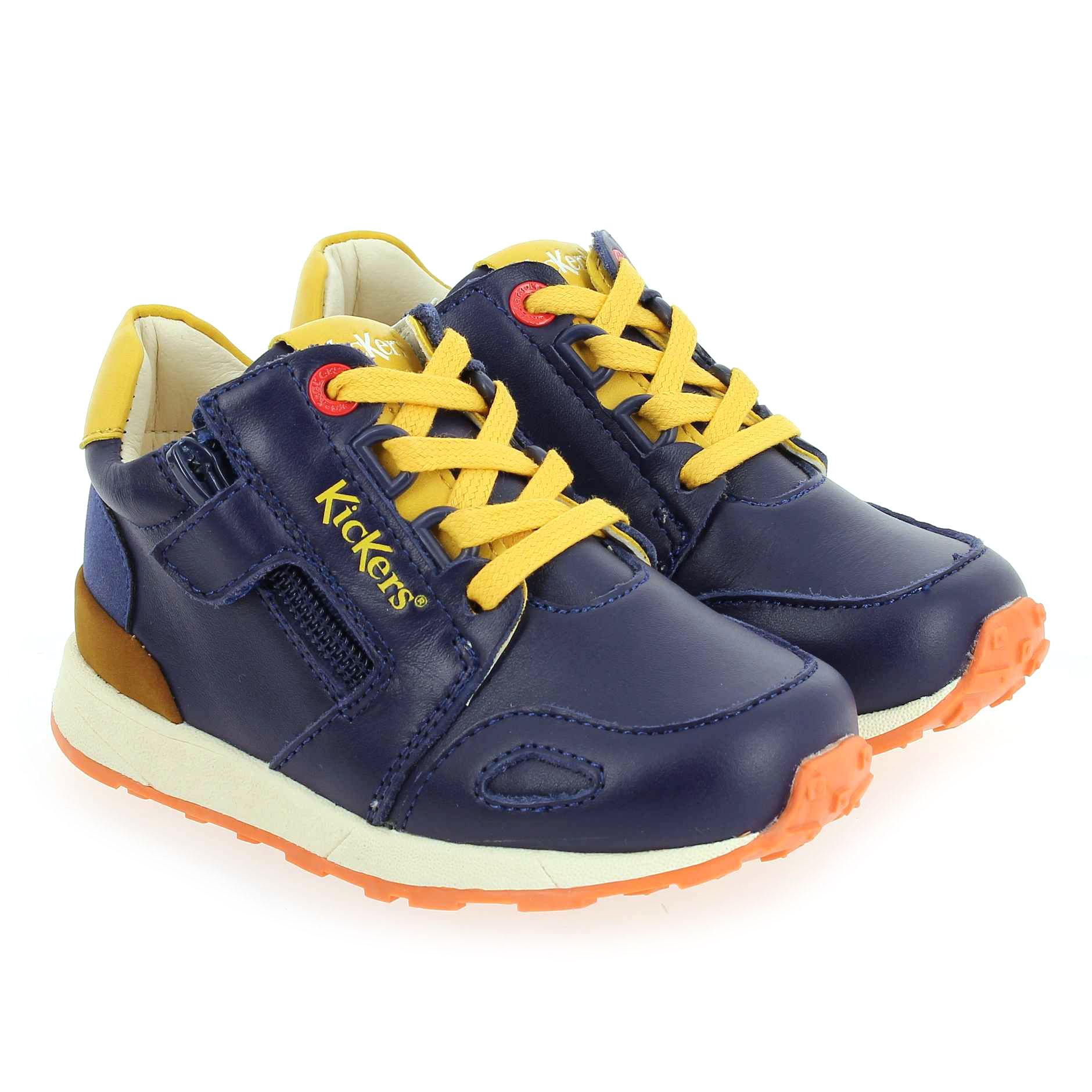Kickers  DENVER MID - Marine Jaune
