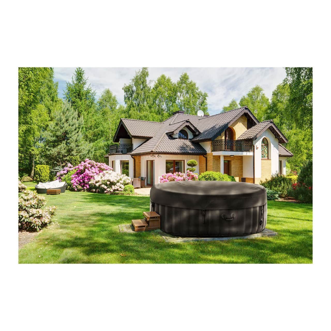 Uniprodo Whirlpool Whirlpool aufblasbar Sprudelbad 1.000 l 6 Personen 130 Düsen