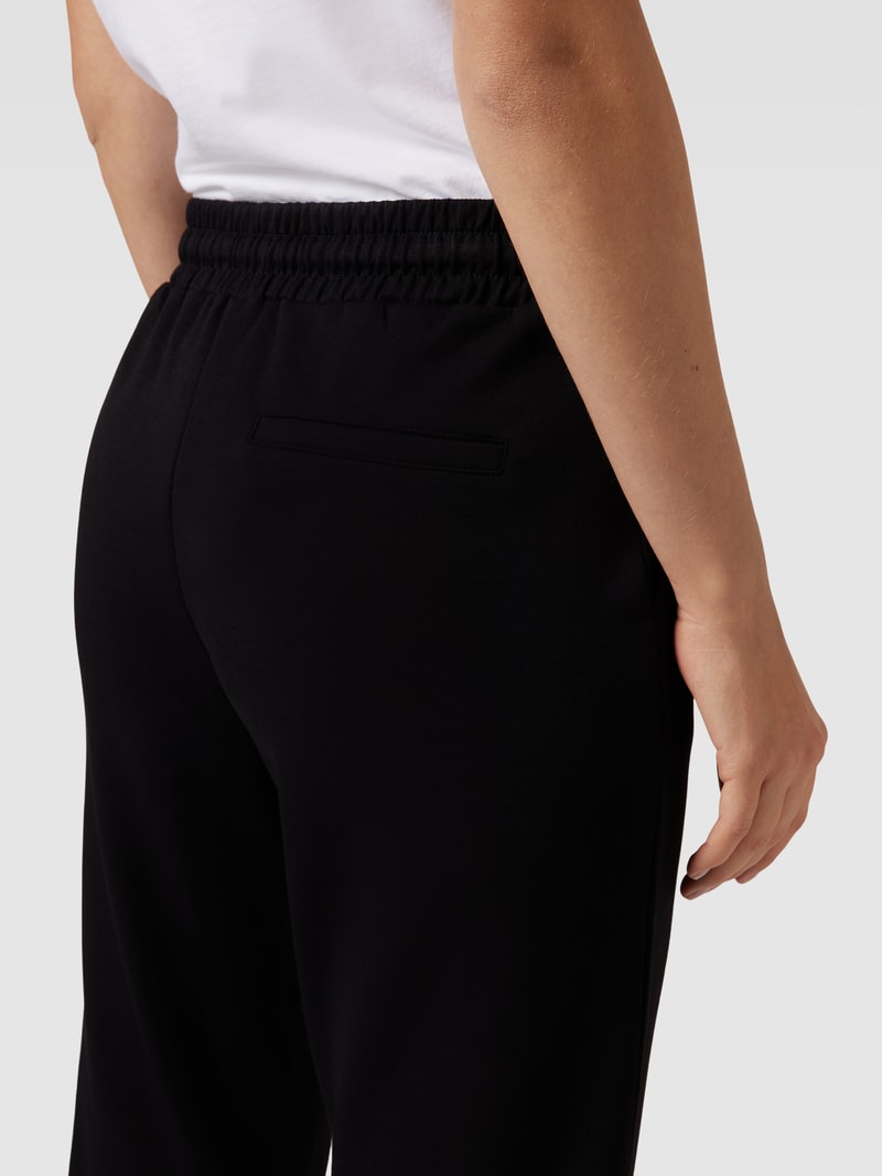 Sweatpants mit elastischem Bund Modell 'BANU' in schwarz