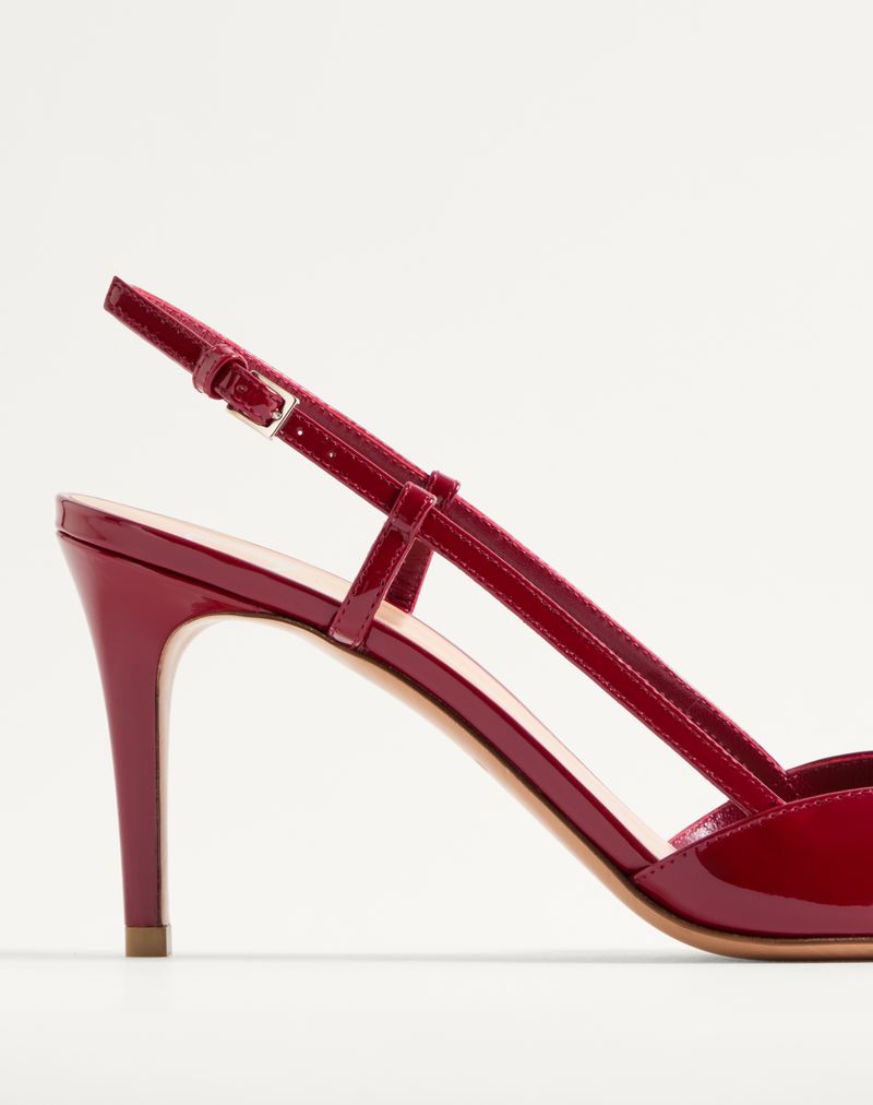 VLogo Signature Patent Slingback Pump 80mm