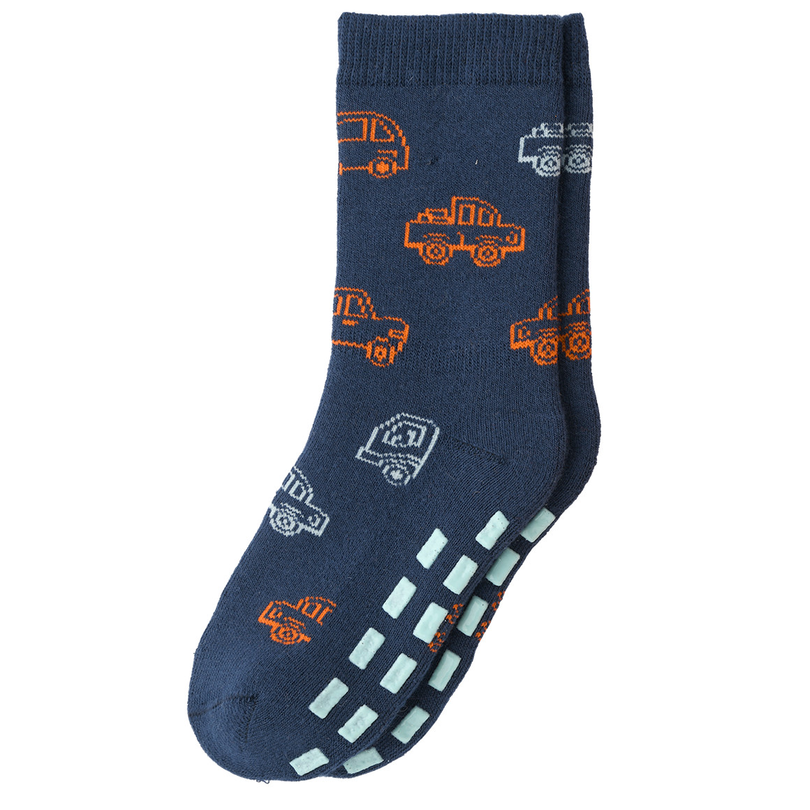 3 Paar Baby Stoppersocken mit Auto-Motiven