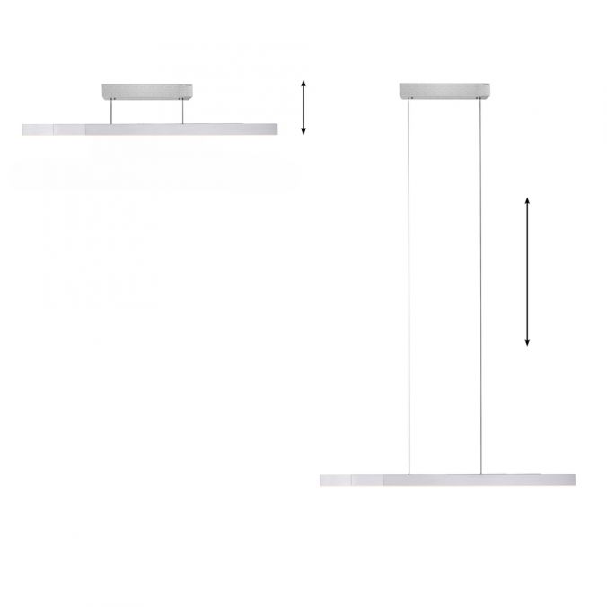 Paul Neuhaus LED Pendelleuchte Pure-Moto-Rise Alu