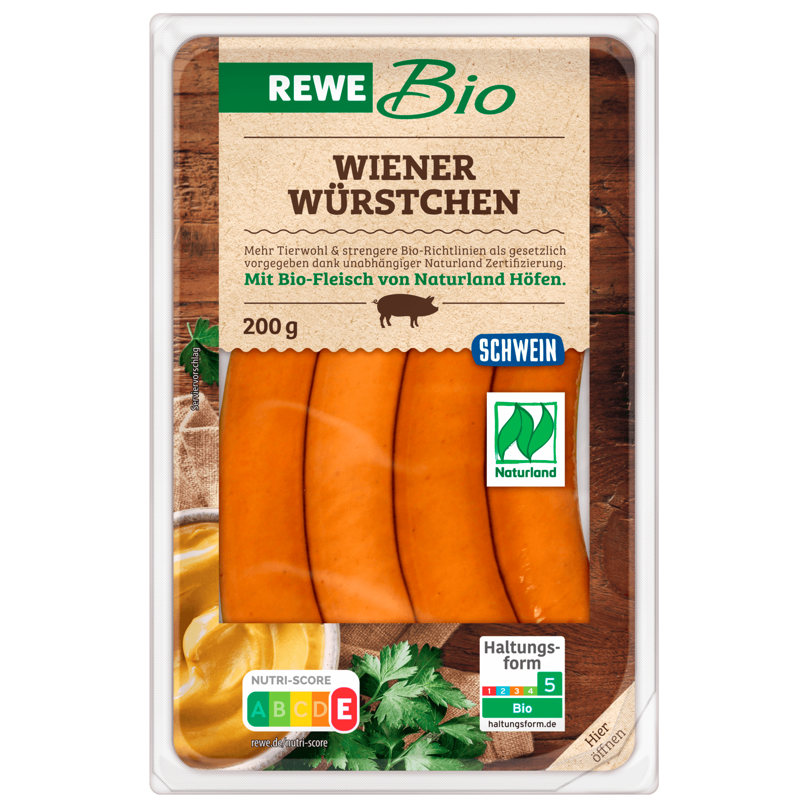 REWE Bio Wiener Würstchen 200g