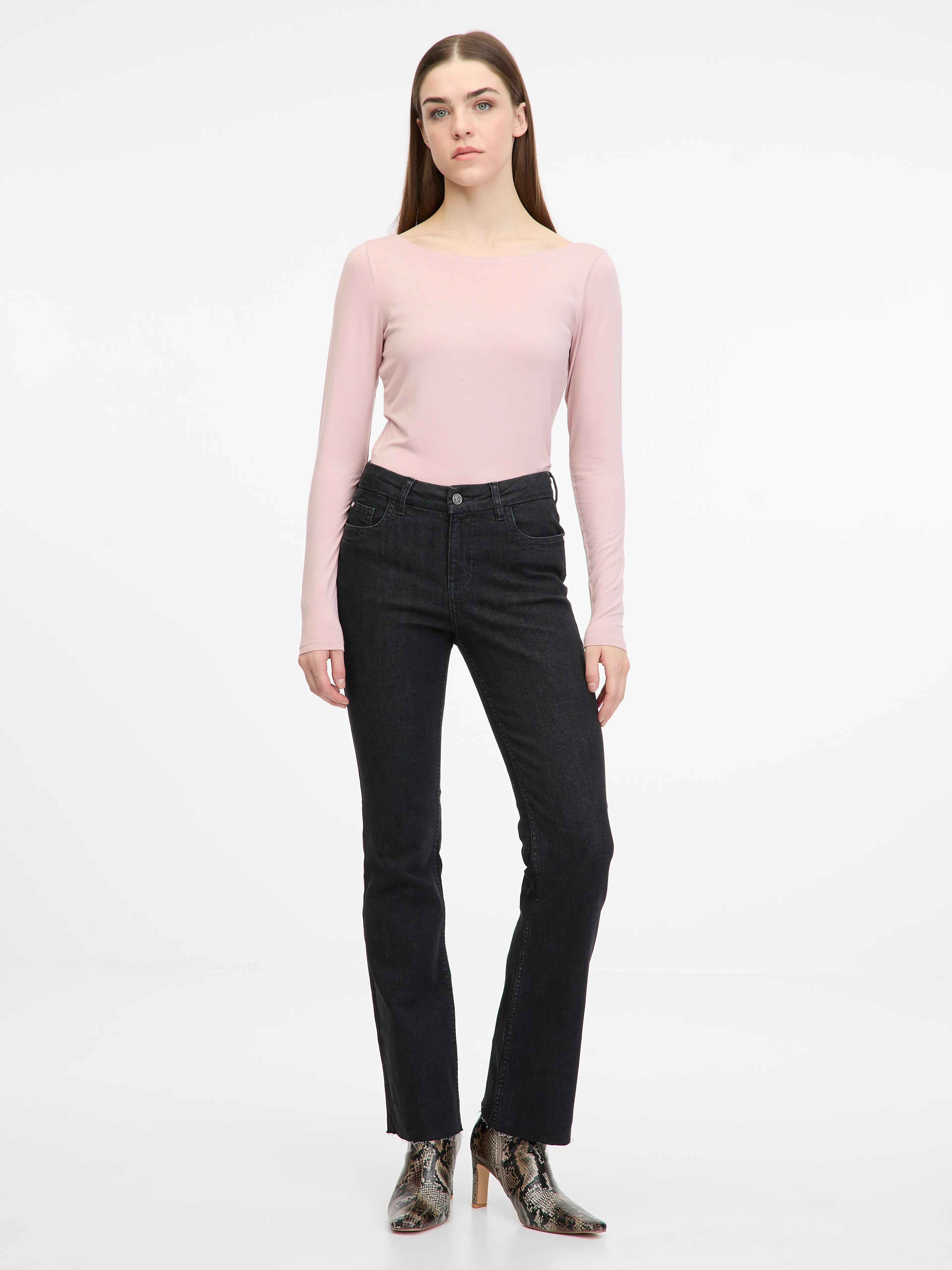 Hellrosa Damen-Langarmshirt ORSAY