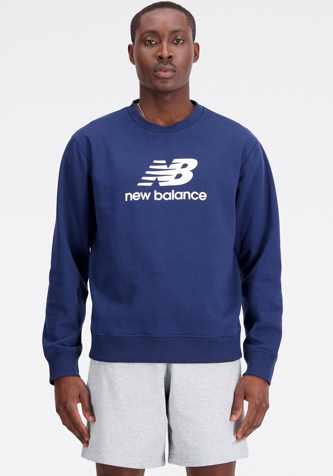 New Balance Sweatshirt NB ESSENTIALS STACKED LOGO FLEECE CREW