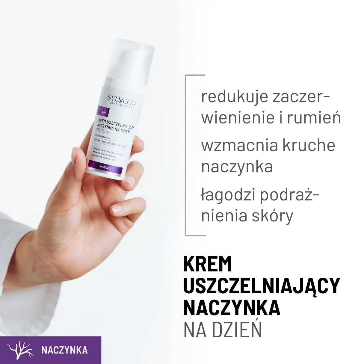 Sylveco Dermo dnevna krema za zatvaranje kapilara