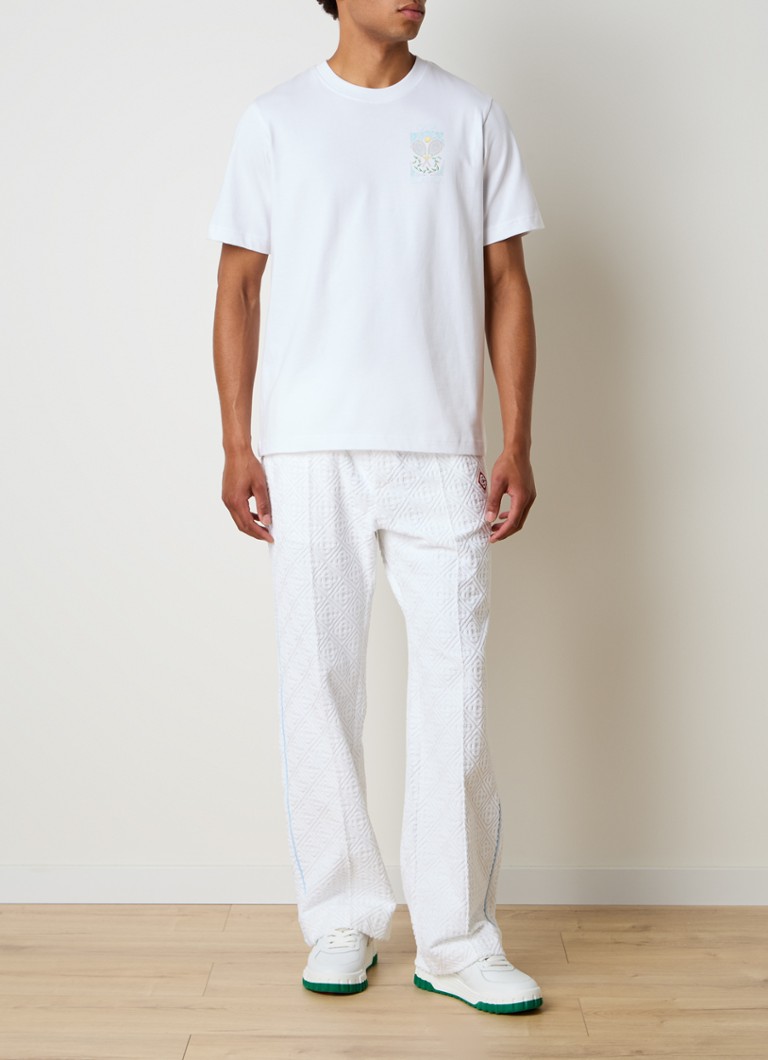 Tricou Casablanca din bumbac organic, cu logo și imprimeu pe spate.