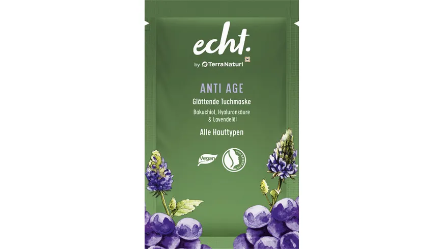 echt. by Terra Naturi ANTI-AGE glättende Tuchmaske