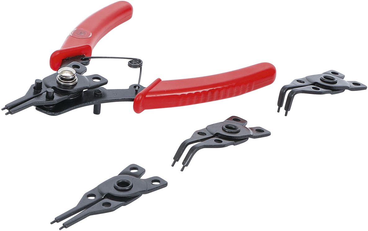 BGS Do It Yourself 454 Circlip Pliers with replaceable shanks 160 mm 5-piece