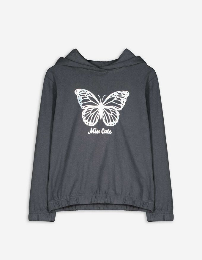 Hoodie - gebundener Saum