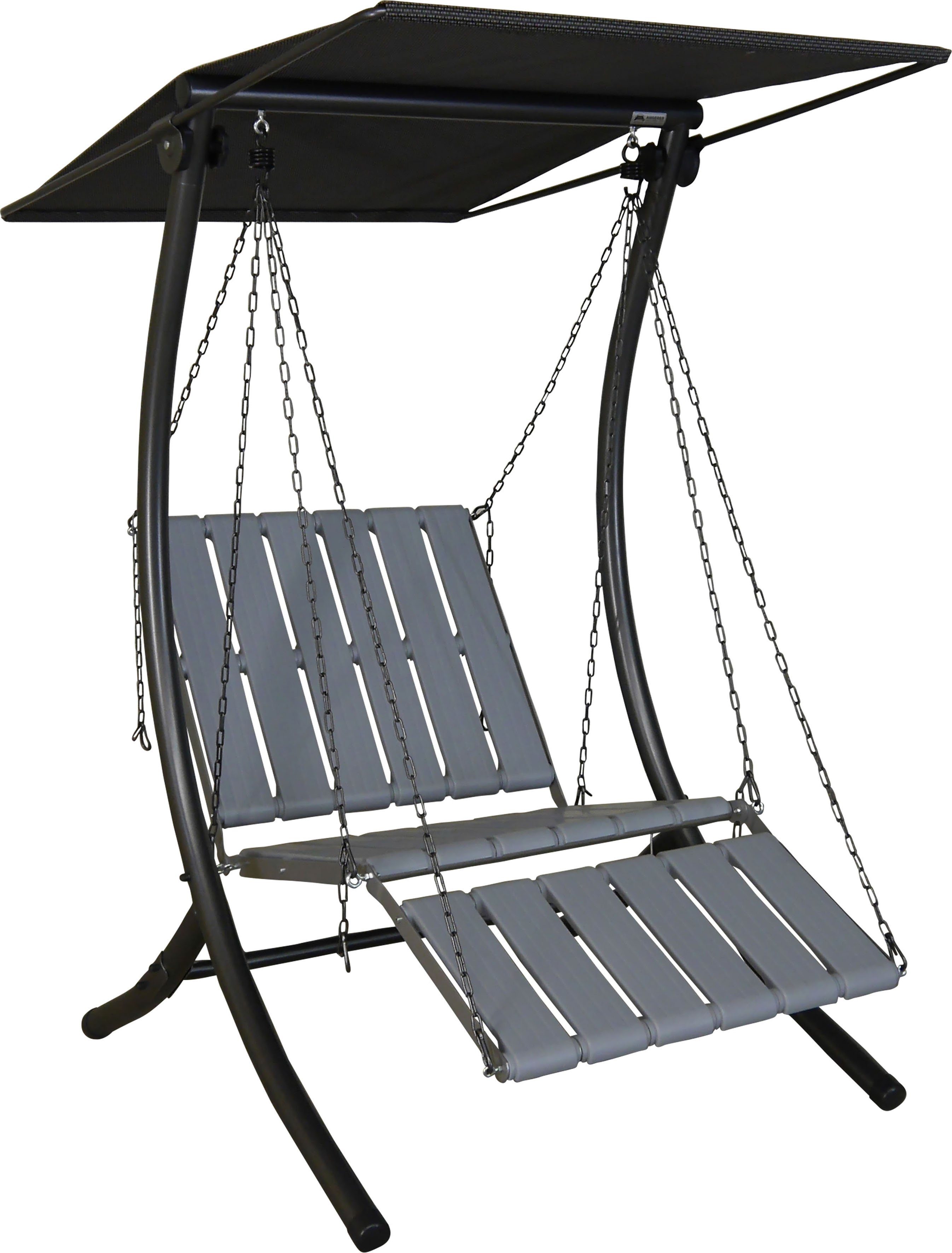 Angerer Freizeitmöbel Hollywoodschaukel Luxus Smart sand, 1-Sitzer, Bettfunktion, BxTxH: 100x145x160 cm