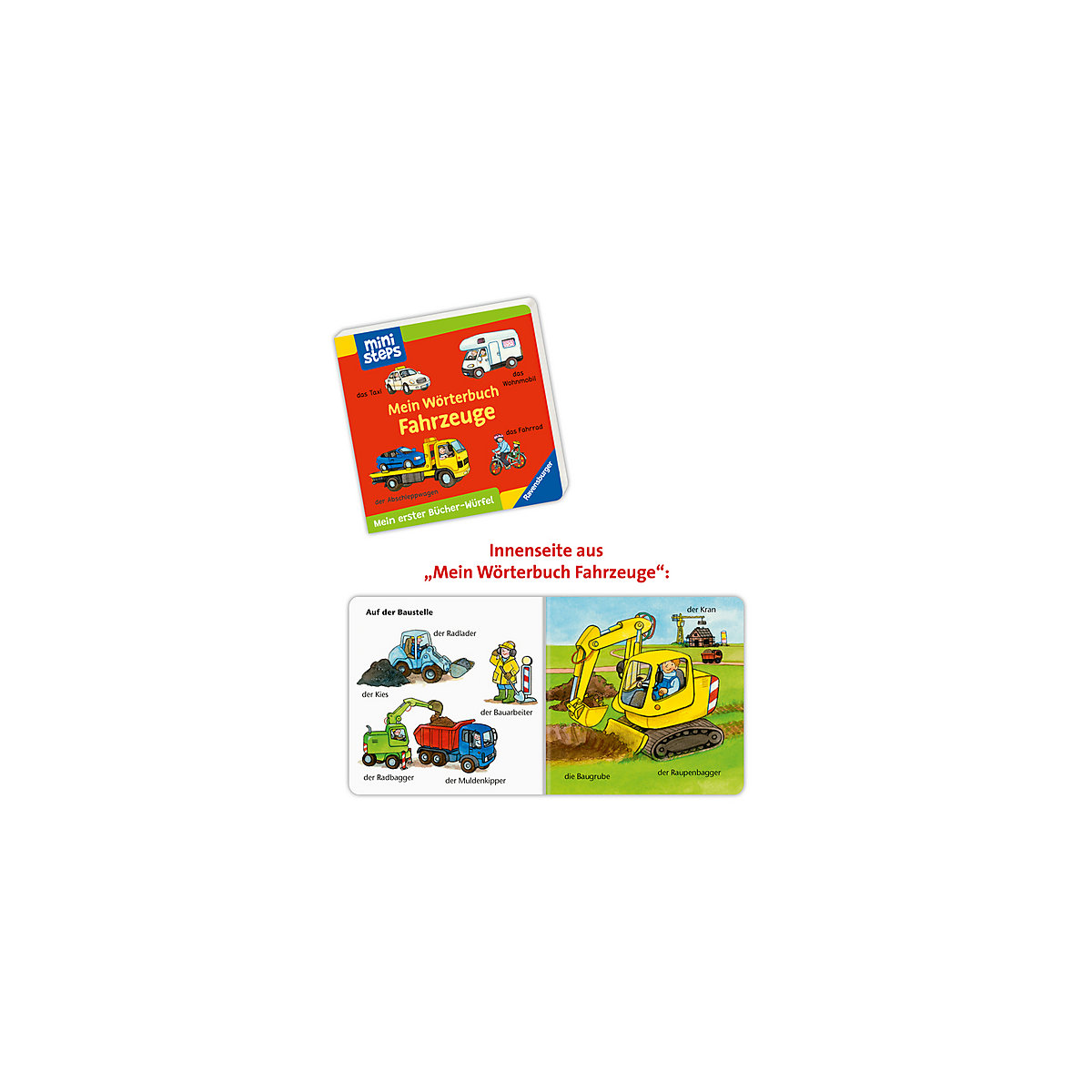 ministeps® Mein erster Bücher-Würfel: Meine ersten Wörter (Bücher-Set)