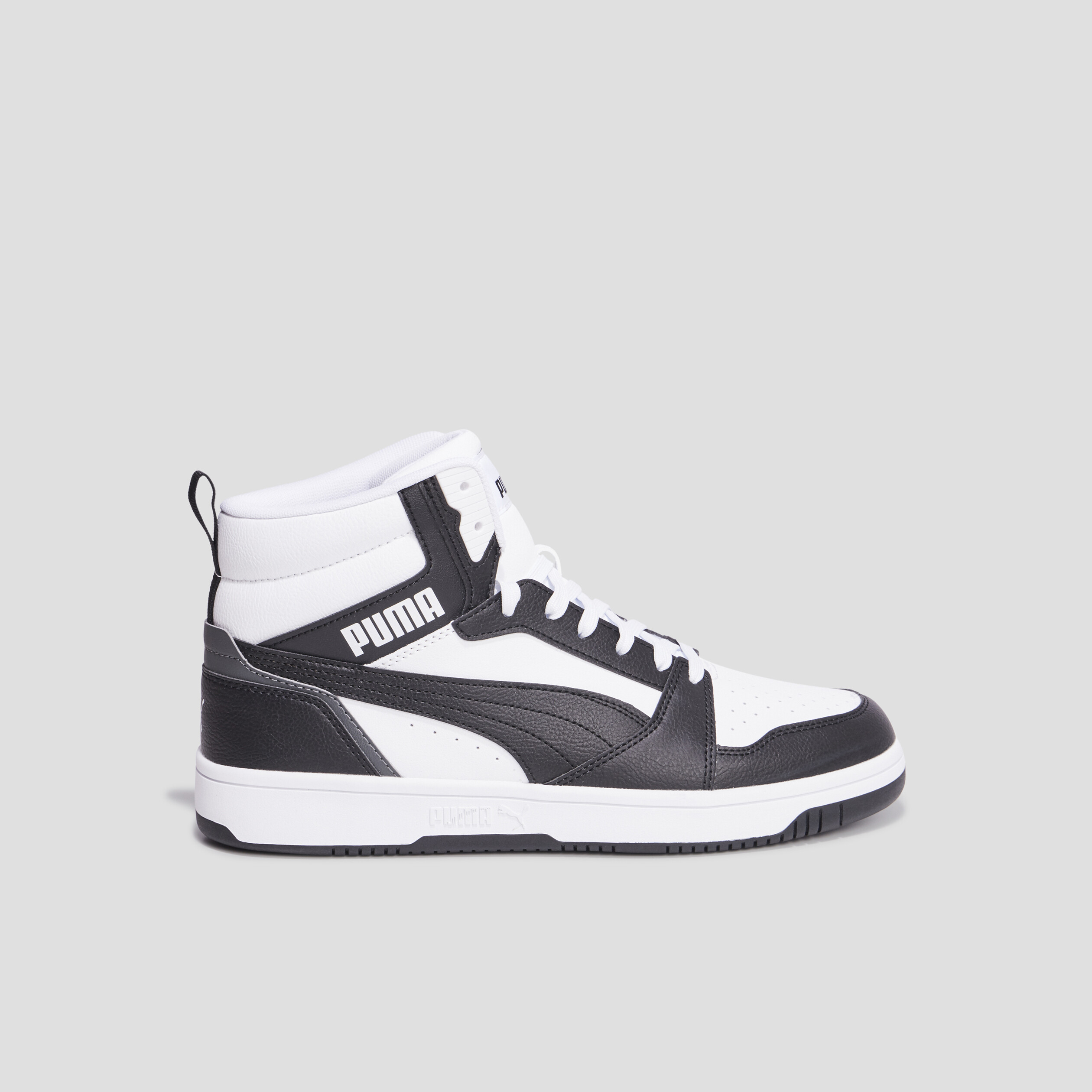 Baskets montantes à lacets Puma Rebound noir homme | La Halle