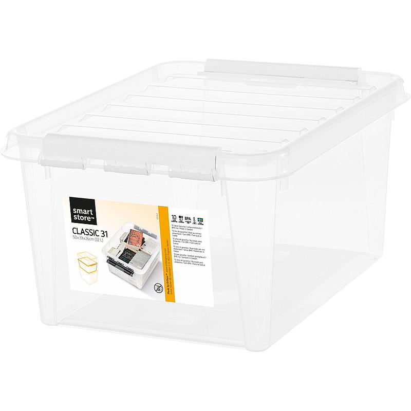 Smartstore Oppbevaringsboks SmartStore™ m/lokk 32 liter Home L50 x B39 x H26 cm